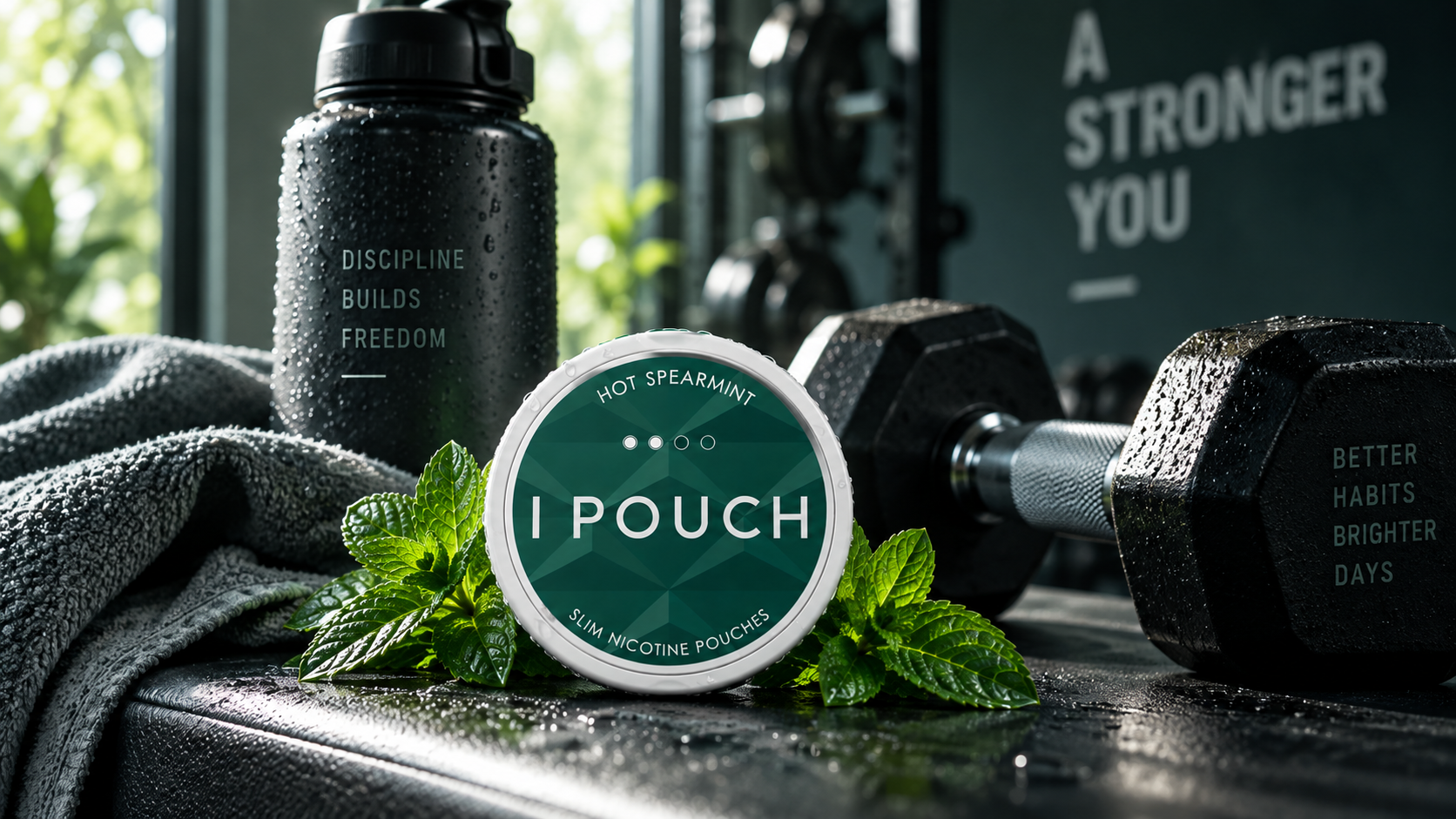 Hot Spearmint IPOUCH at the gym